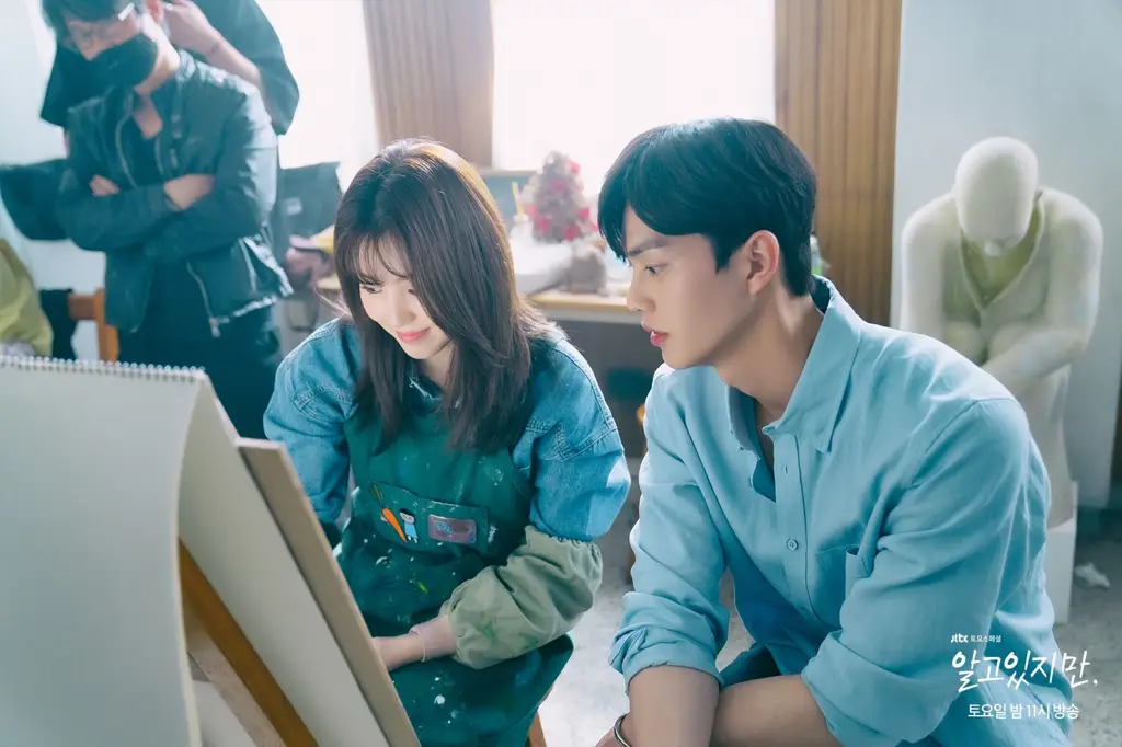 Song Kang dan Han So-hee dalam drama Nevertheless Foto Song Kang dan Han So-hee sebagai pemeran utama Nevertheless