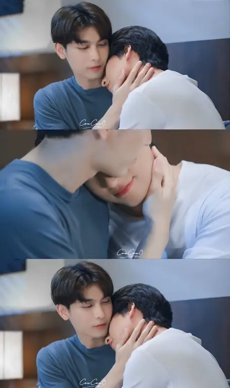 Menonton drama bersama teman dan keluarga Orang-orang menikmati drama Korea bersama-sama